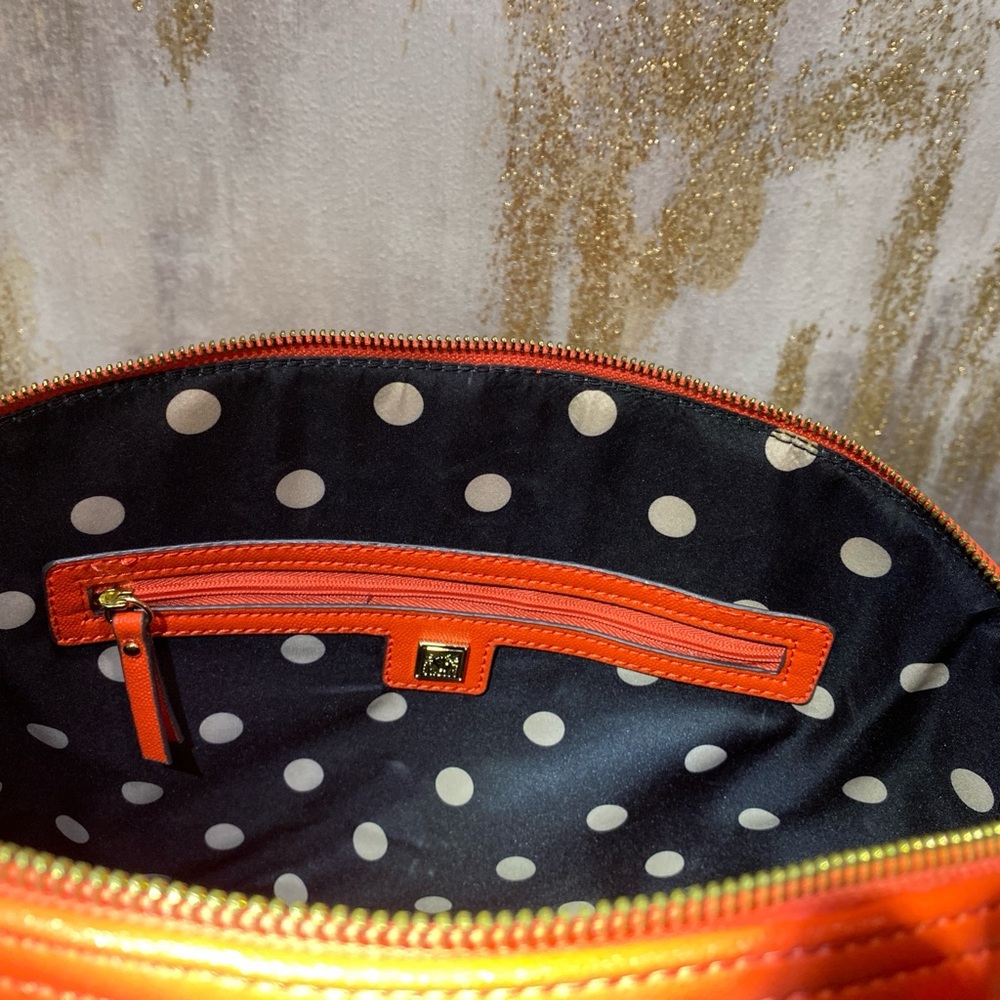 Anne Klein Vibrant and elegant Sunset Orange Pebbled Satchel ⭐️ - Picture 9 of 9